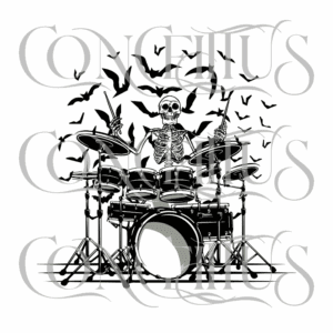 Baterista Esqueleto – Unissex - Imagem 3