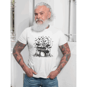 Baterista Esqueleto – Unissex - Imagem 1