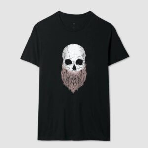 Caveira de Barba – Unissex-Imagem 3