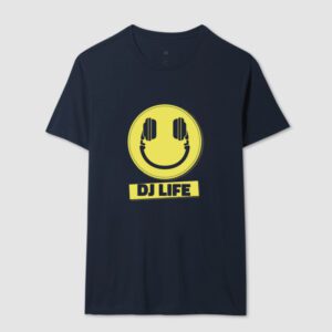 DJ LIFE - Emoji Feliz com Headphone – Unissex - Imagem 3