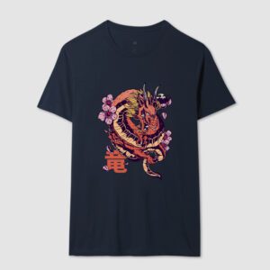 Dragão Japonês Sakura – Unissex - Imagem 3