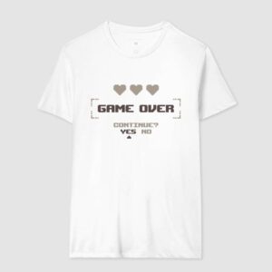 Game Over - Continue? Yes / No – Unissex - Imagem 2