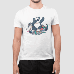 Panda vs. Unicórnio – Unissex - Imagem 1