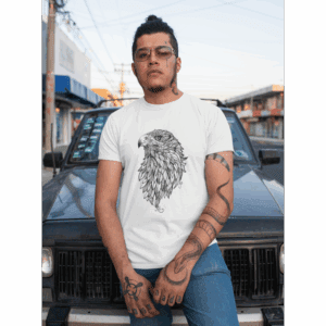 Águia Tribal em Mandalas – Unissex - Imagem 1