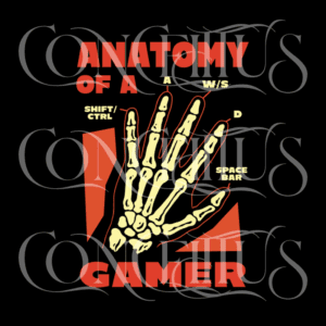 Anatomy of a Gamer – Mão Esqueleto Gamer – Unissex - Imagem 3