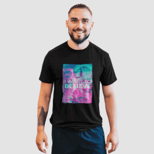 Astronauta Neon – I Want To Believe – Unissex - Imagem 1