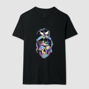 Caveira Neon com Óculos – Unissex - Imagem 4