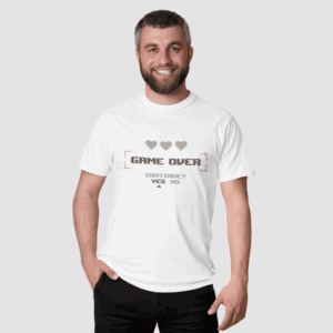 Game Over - Continue? Yes / No – Unissex - Imagem 1