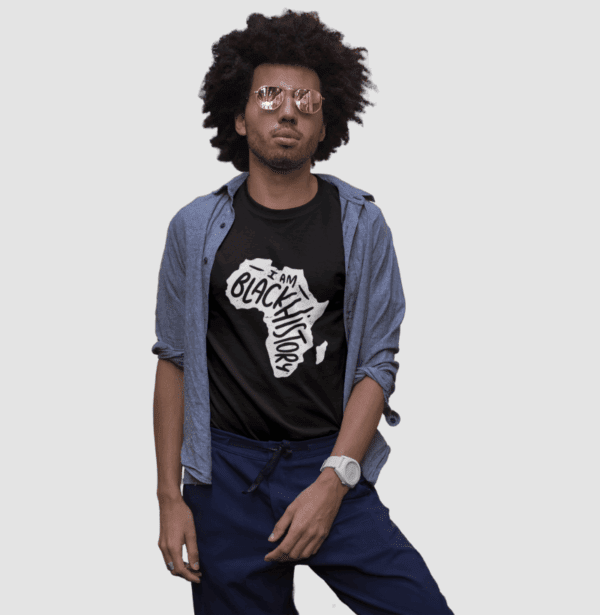 I Am Black History – Camiseta Mapa da África (2)