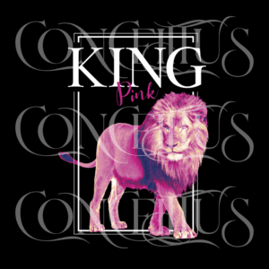 King Pink | Rei Leão Realista Rosa – Unissex - Imagem 3