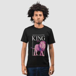 King Pink | Rei Leão Realista Rosa – Unissex - Imagem 1