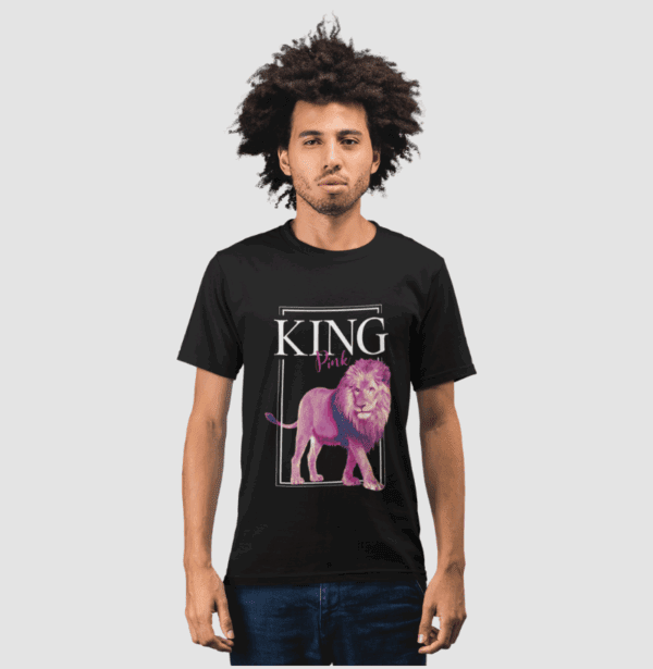 King Pink Rei Leão Realista em Rosa (2)