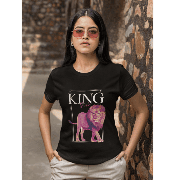 King Pink Rei Leão Realista em Rosa (3)