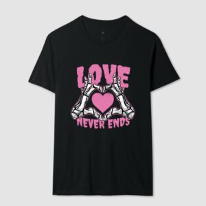 Love Never Ends | Amor Gótico – Unissex - Imagem 2