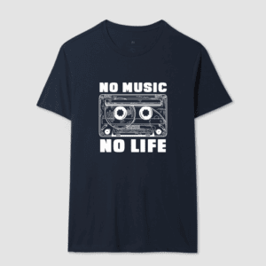 No Music, No Life – Fita Cassete Vintage – Unissex - Imagem 3