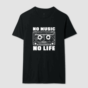 No Music, No Life – Fita Cassete Vintage – Unissex - Imagem 2