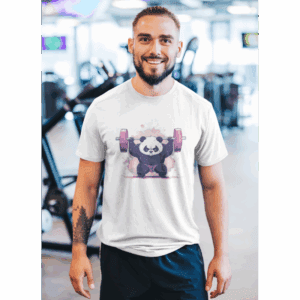 Panda Maromba – Força, Foco e Fofura! – Unissex - Imagem 1