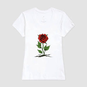 Rosa Vermelha no Solo Rachado - Imagem 2